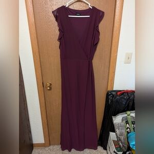 Baltic born maroon wrap dress - size large